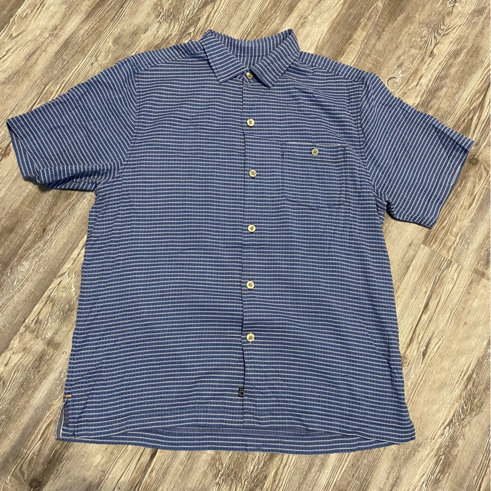 Tommy Bahama Men's Check-In The Tropics Camp Short Sleeve Shirt Size Medium